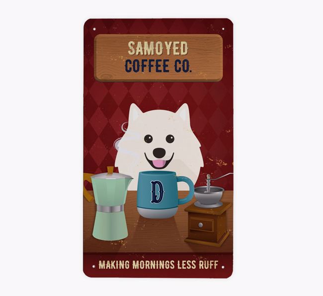 Dog Breed Coffee Co: Personalized {breedFullName} Metal Sign